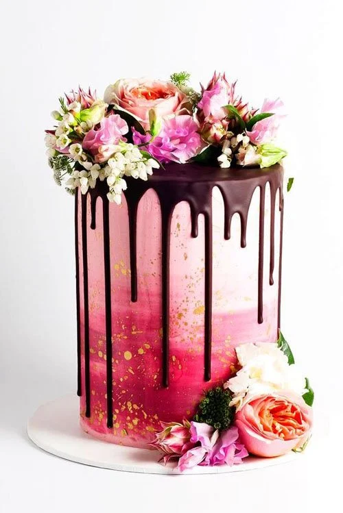 25 superbes gâteaux de mariage goutte à goutte dont vous aurez envie dès maintenant