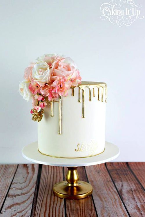 25 superbes gâteaux de mariage goutte à goutte dont vous aurez envie dès maintenant image 20 | Soirée Blanche gâteau de mariage goutte à goutte